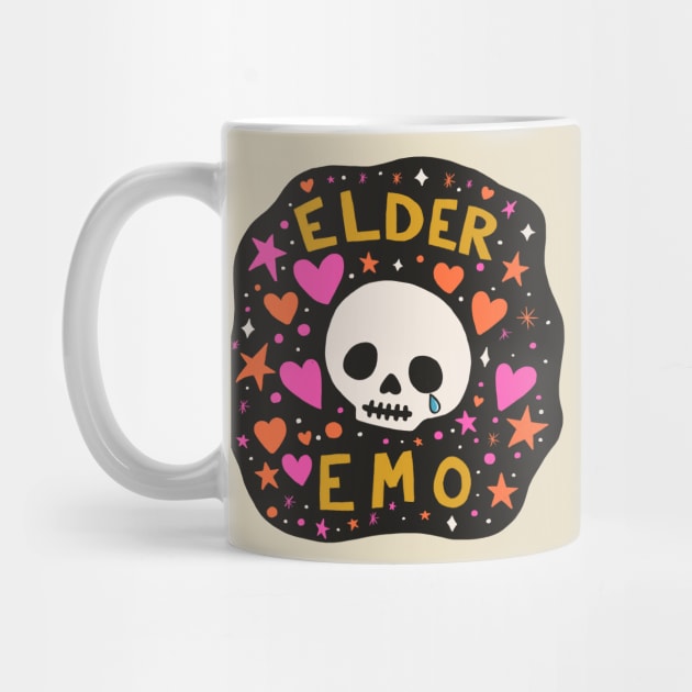 Elder Emo Skull (2024) by cecececececelia